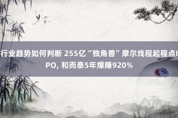 行业趋势如何判断 255亿“独角兽”摩尔线程起程点IPO, 和而泰5年爆赚920%