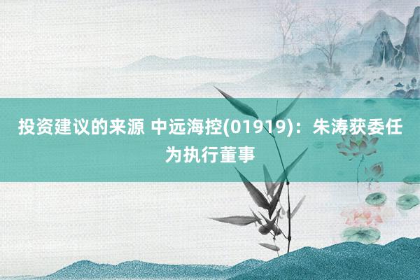 投资建议的来源 中远海控(01919)：朱涛获委任为执行董事