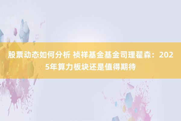 股票动态如何分析 祯祥基金基金司理翟森：2025年算力板块还是值得期待